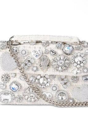 KURT GEIGER LONDON Kensington Tutti Frutti Med Convertible Crossbody Open White